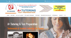 Desktop Screenshot of aplustutoring-testprep.com